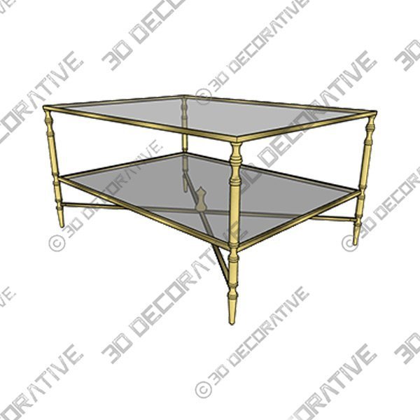 Franconia Coffee Table with Storage - 3D Decorative