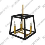 Fulton 18 Inch Cage Pendant by Hinkley Lighting - 3D Decorative