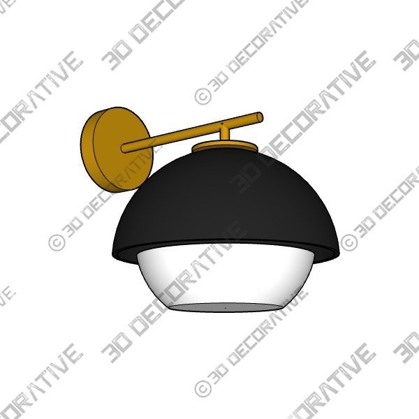 Wall-Lamp-3-1.jpg GFURN™ Catalina Wall Lamp - Black - 3D Decorative
