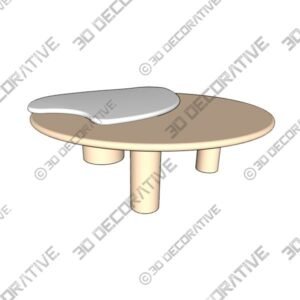 Greenapple Coffee Table, Bordeira Coffee Table - 3D Decorative