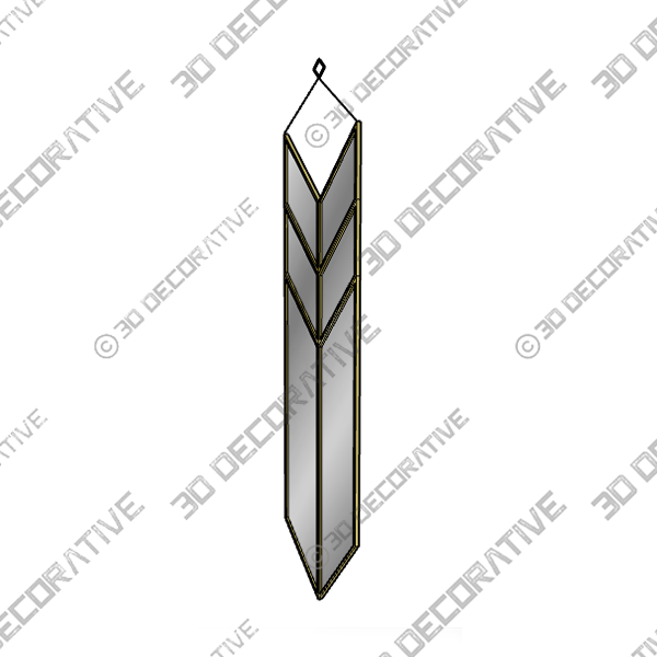 Heptagon Shape Wall MirrorĀ - 3D Decorative