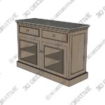 Kensington Glass Buffet - 3D Decorative