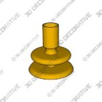 LATTO UNLAQUERED BRASS TAPER CANDLE HOLDER SMALL - 3D Decorative