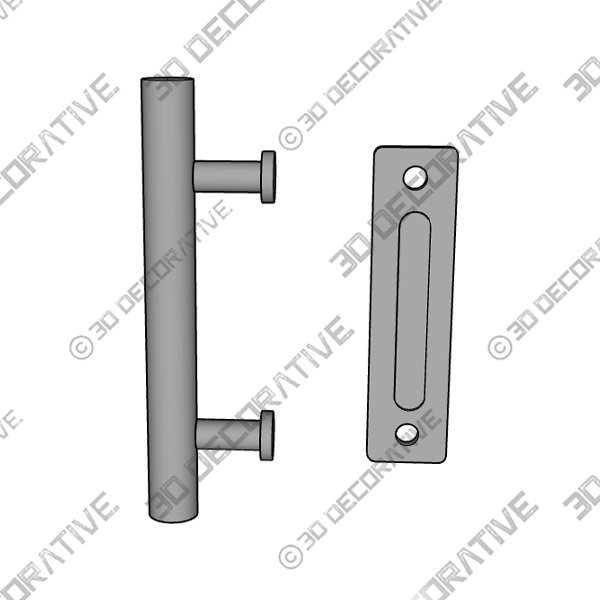 Handle-1.jpg LAZ Sliding Barn Door Handle/PullĀ - 3D Decorative