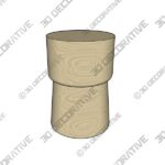 2_600x600-4-2.jpg Leticia 17.75” Tall Solid Wood Drum End Table - 3D Decorative