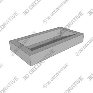 Liftbridge Kitchen & Bath 37 in. W x 19 in. D x 5 in. H Genova White Cultured Marble Top - 3D Decorative