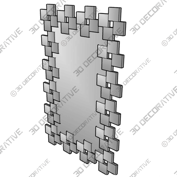 Little Squares MirrorĀ - 3D Decorative