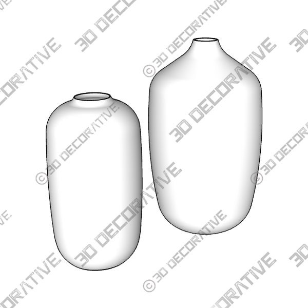 Vase-4-9-2.jpg LOMA TABLE VASES - 3D Decorative