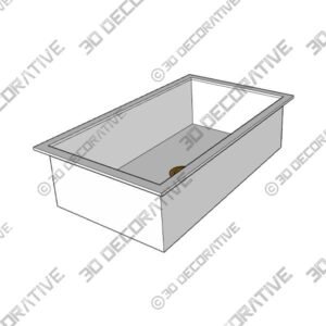 Lonsince Undermount Kitchen Sink White - 3D Decorative