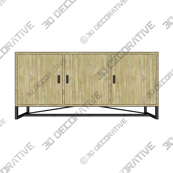 2_600x600-168.jpg Lopez 67.75” Wide Pine Solid Wood Sideboard - 3D Decorative