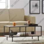 Aalanah Sled Coffee Table with Storage - 3D Decorative