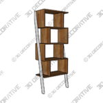 Cristobal Geometric Bookcase - 3D Decorative