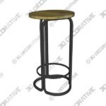 Stool-2-1-3.jpg Hardie Stool - 3D Decorative