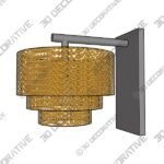 JANXLE Rattan Wall Sconce Light Vintage Wall Lamp - 3D Decorative