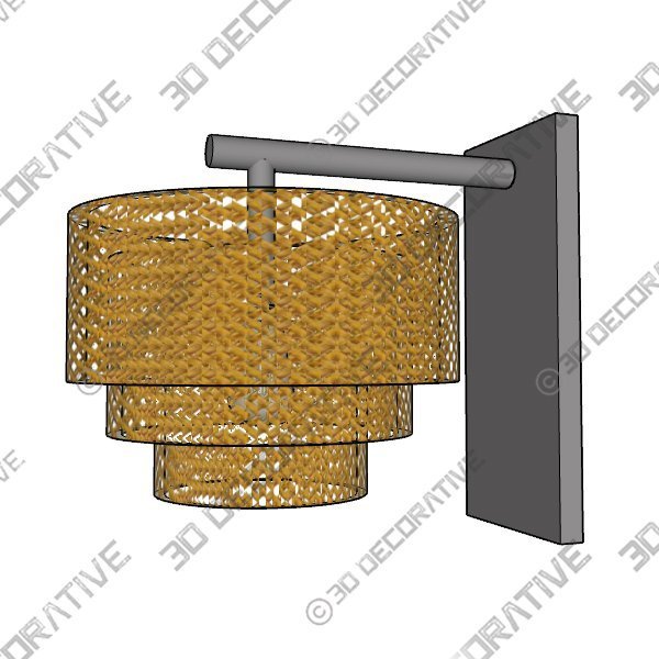 JANXLE Rattan Wall Sconce Light Vintage Wall Lamp - 3D Decorative