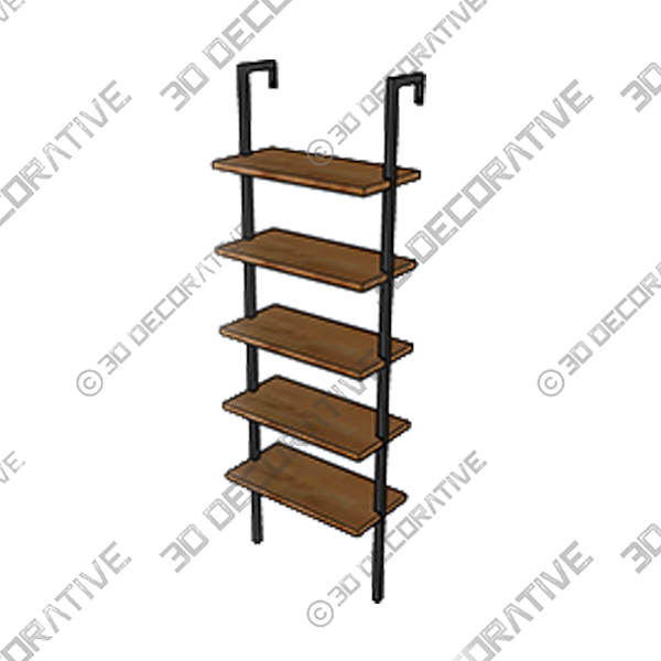 Kanissa Steel Ladder Bookcase - 3D Decorative