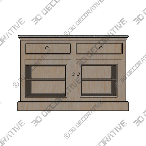 Kensington Glass Buffet - 3D Decorative