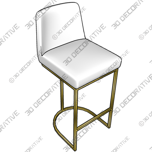 Naomi 26″ Counter Stool - 3D Decorative