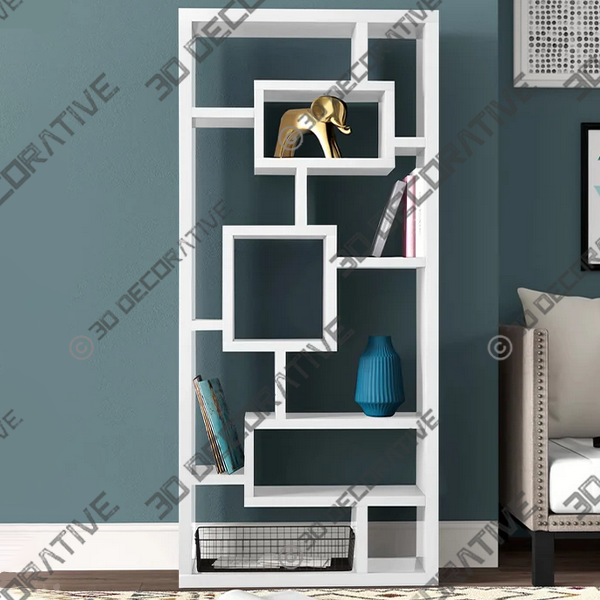 Cleisthenes Geometric Bookcase - 3D Decorative