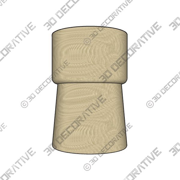 1_600x600-3-2.jpg Leticia 17.75” Tall Solid Wood Drum End Table - 3D Decorative