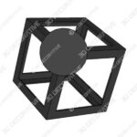 Modern Black Flush Mount Light  - 3D Decorative