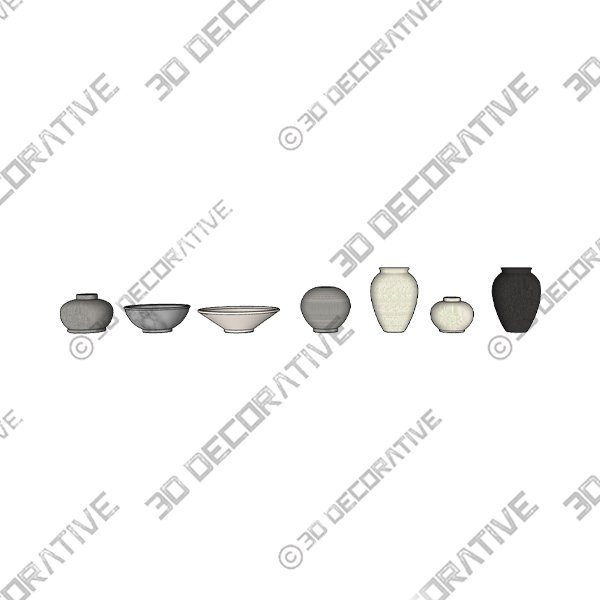 Ophelia Vases and Centerpiece Bowls - 3D Decorative