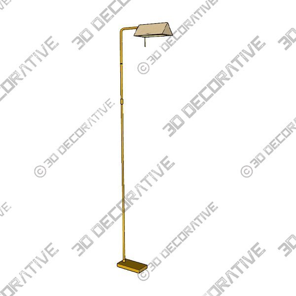 Racquel 68″ Task Floor Lamp - 3D Decorative