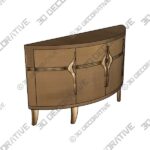 62'' Sideboard - 3D Decorative