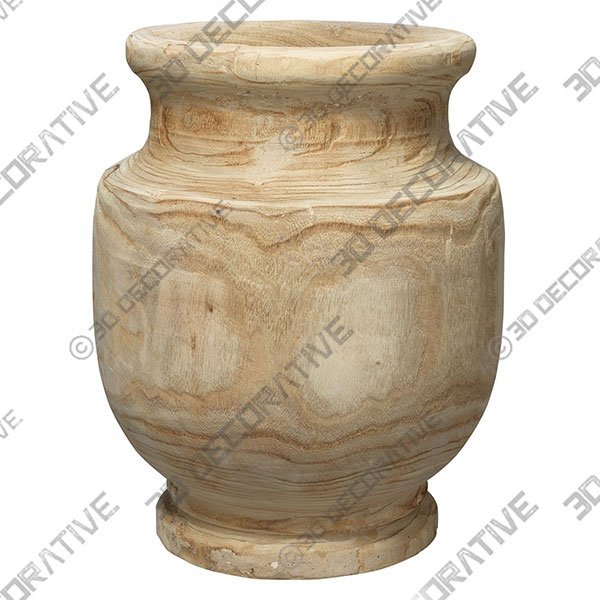 Aisley Wooden VaseĀ - 3D Decorative
