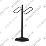 Allied Brass Contemporary Free Standing Floor Bath Towel Valet - 3D Decorative