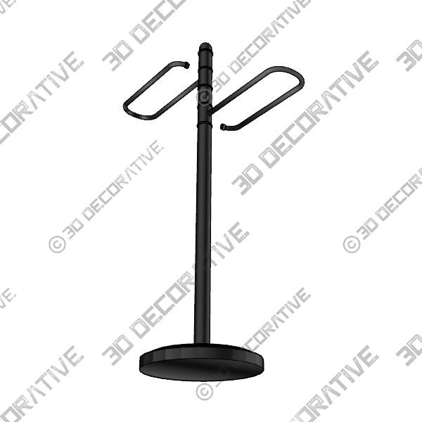 Allied Brass Contemporary Free Standing Floor Bath Towel Valet - 3D Decorative