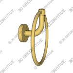 Allied Brass Remi Collection Towel Ring - 3D Decorative