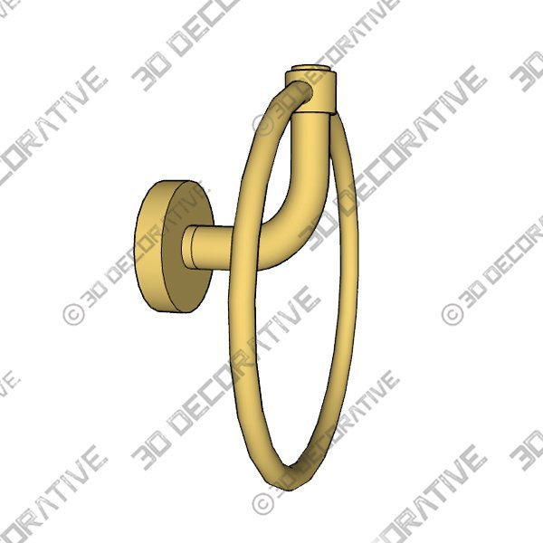 Allied Brass Remi Collection Towel Ring - 3D Decorative