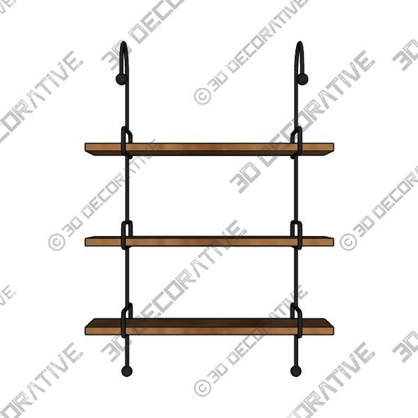 Arul 3 Piece Tiered Shelf - 3D Decorative