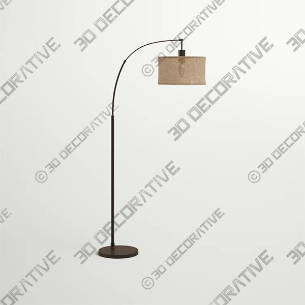 Aukerman 68″ Arc Floor Lamp - 3D Decorative