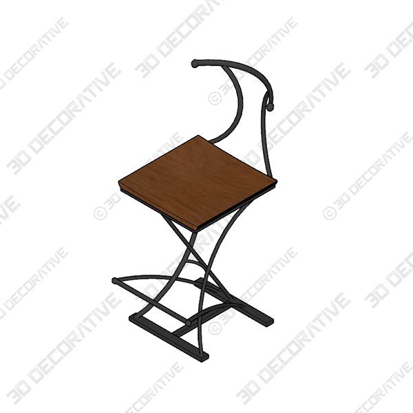 Bar Stool - 3D Decorative