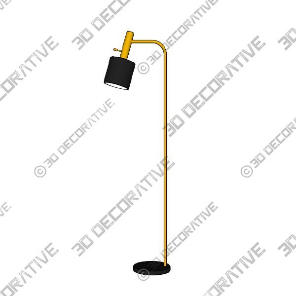 Butterfield 61″ Task/Reading Floor Lamp - 3D Decorative