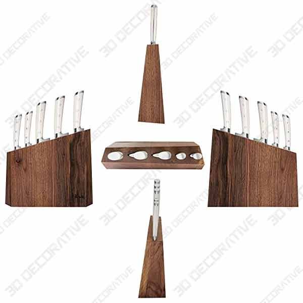 Cangshan S1 Series 59663 6-Piece German Steel Forged Knife Block Set - 3D Decorative
