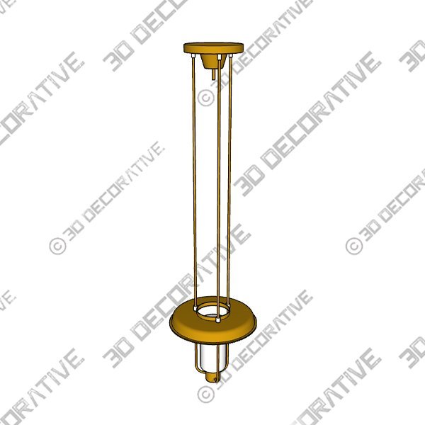 Ceiling Lamp T-825 by Hans Agne Jakobsson, 1960s - 3D Decorative