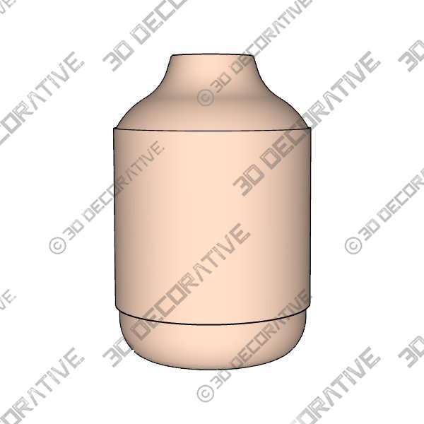 Ceramic Rustic Farmhouse Vase, Sand Glaze Finish Boho Vase - 3D Decorative