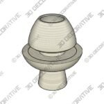 Champignon Handcrafted Ceramic Vase - 3D Decorative