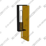 Wall-Sconce-4-5-1.jpg Chicago PM Old Satin Brass One-Light Wall Sconce - 3D Decorative