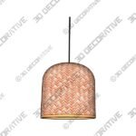 Light-2-3.jpg Classic Unique handmade Woven Hanging Pendant Light, Natural/Bamboo Pendant Light - 3D Decorative