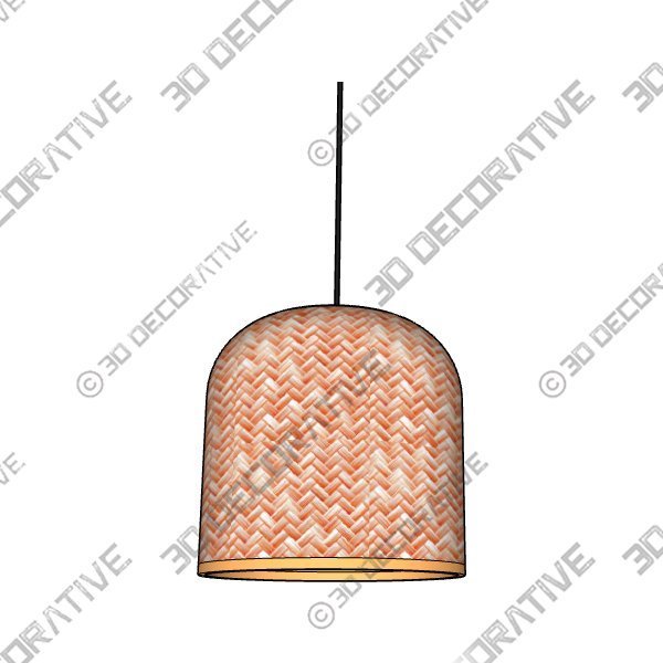 Classic Unique handmade Woven Hanging Pendant Light, Natural/Bamboo Pendant Light - 3D Decorative