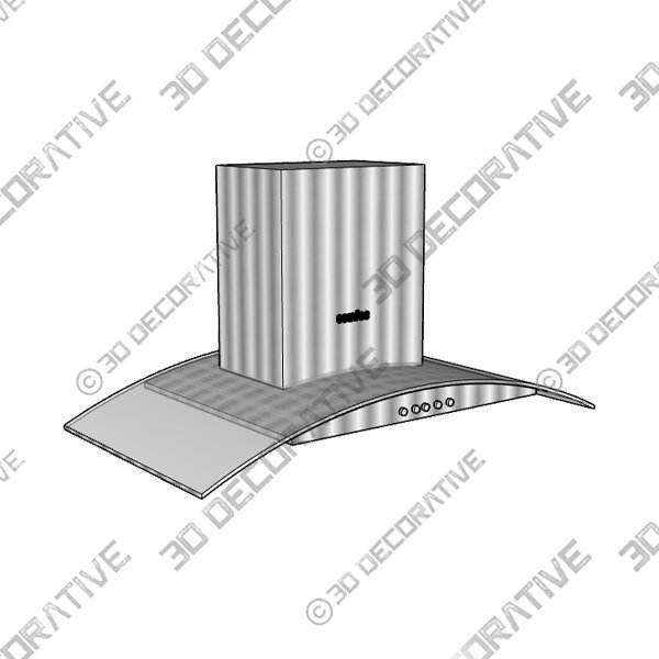 Comfee CVG36W8AST V71 Rangehoods, 36 inch, Stainless Steel - 3D Decorative