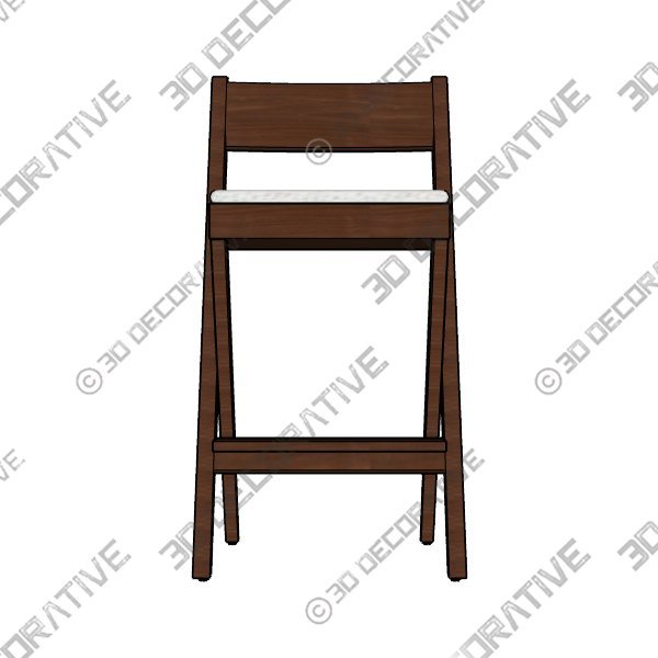 Compass Counter and Bar Stool - 3D Decorative
