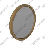 Mirror-3-12.jpg CONGUILIAO Round Mirror, 24 Inches Wood MirrorĀ - 3D Decorative