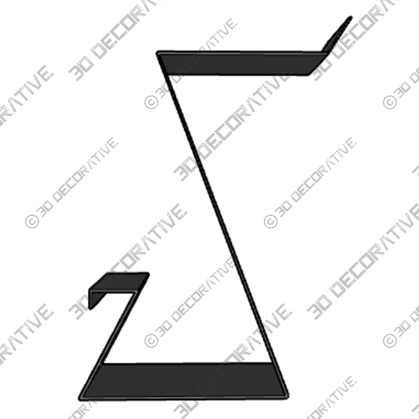 Counter Height Barstool in Black Faux Leather and Brushed Stainless Steel Finish - 3D Decorative