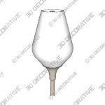 Derry 71″ Torchiere Floor Lamp - 3D Decorative