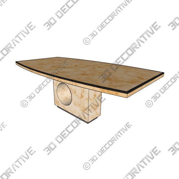 Dining Table by Willy Rizzo - 3D Decorative